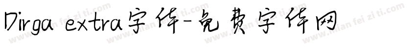 Dirga extra字体字体转换